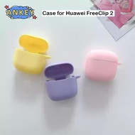Case for Huawei FreeClip 2 Earphone Protective Cover Anti-fall Soft Silicone Wireless Bluetooth Earb