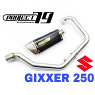 Project79 Exhaust Suzuki Gixxer 250 Full System Piping Manifold Stainless Steel Muffler Accessories 