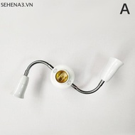 SEHVN Bộ chia Đui đèn E27 màu trắng điều chỉnh được Bộ chuyển đổi đui đèn LED