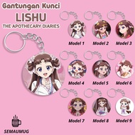 GANTUNGAN LISHU THE PHARMACY KEYCHAIN CUTE ANIME ROUND KEYCHAIN GIFT CUSTOM PRINT SEMAUMUG