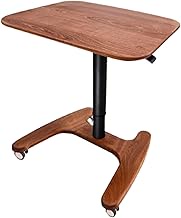YVYKFZD Portable Lectern Podium Stand, Mobile Laptop Podium Pulpits, Lifting Hostess Church Pulpit with 4 Rolling Wheels, Sit-to-Stand Lectern Desk