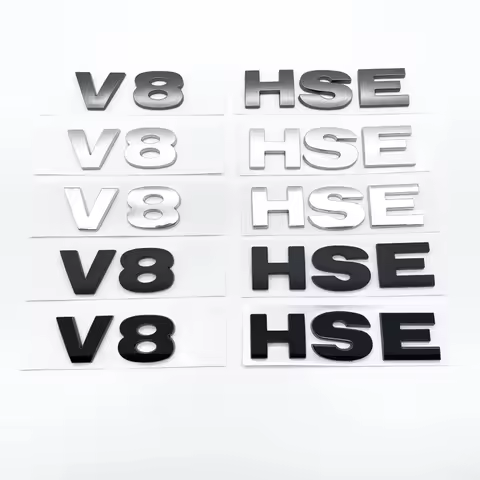 Car 3D ABS V8 HSE Rear Trunk Words Letter Logo Emblem Badge Decals Sticker For Land Rover Discovery