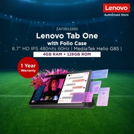 Lenovo Tab One (Free Folio Case) | 4GB + 128GB | 8.7" HD IPS 60Hz | 5100mAh | 1 Yr Warranty | ZAF001
