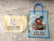 全新日本三麗鷗-大耳狗小提袋+貓頭鷹手提袋