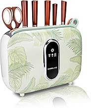 Charmline Smart Cutting Board Set, Chopping Board Self Cleaning Holder with 3pcs Cutting Boards, 4 k