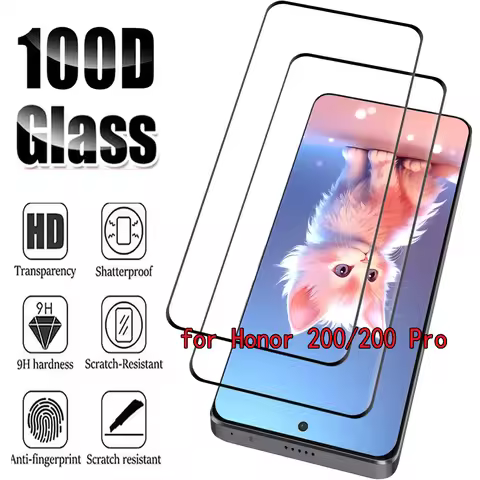 9H Tempered Glass For Huawei Honor 200 /Honor 200 Pro 2/4Pcs 3D Curved Screen Protector Film