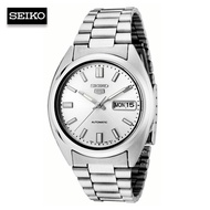 Velashop นาฬิกาข้อมือผู้ชายไซโก้ SEIKO 5 Automatic สายแสตนเลส หน้าปัดเงิน SNXS73K1  SNXS73K SNXS73
