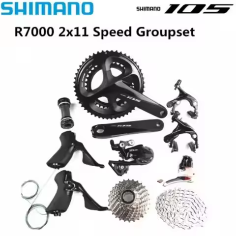 SHIMANO 105 R7000 Groupset 2x11 Speed Set R7100 Crankset 50-34T 52-36T Road Bike Bicycle Kit Groupse