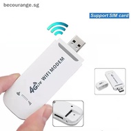 [Becourange] High Quality B1/3/5 Wireless 4G Internet Card To LTE Terminal USB Dongle Portable WIFI Router USB 2.4GHz 150Mbps Modem Stick [SG]