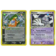 English Pokemon Card Crawdaunt - 6/107 /Dusclops - 7/107 - Holo Rare Ex Deoxys Singles  (USED)