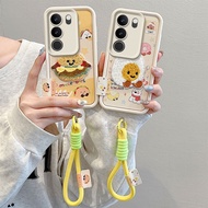 Casing Vivo V29 Casing Vivo V29 Pro Casing Compatible with embroidery Leather Pattern Cute Soft Phon