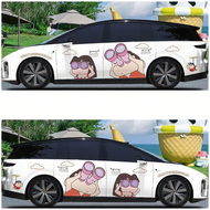 CANJING | Customizable Crayon Shin-chan Car Decals for Li Auto I8 Both Sides