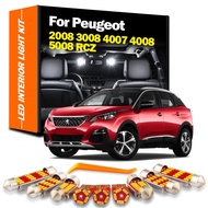 Interior LED For Peugeot 2008 3008 4007 4008 5008 RCZ Canbus Vehicle Bulb Indoor Dome Map Reading Li
