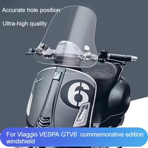 For Viaggio VESPA GTV6 Gtv Six Days commemorative edition windshield modification Vespa GTS 300 Sei