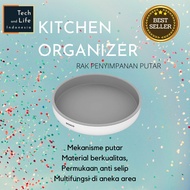 Ecoco Rotating Bottle Rack for Kitchen Spices Kitchen Organizer Lazy Susan