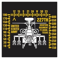 US Army AH-64D Longbow 2 New Series Cutting Sticker