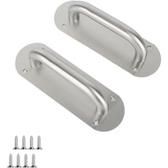 Stainless Steel Door Plate Handle, Heavy Duty Pull/Push, Sliding Barn Pull Shed Commercial Fire Door