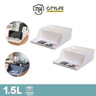 (Buy 1 Free 1) Citylife 1.5L Multi-Purpose Extra Compartment Desk Sailing Stationary Tools Storage Organizer H-7278