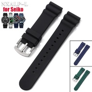 20mm 22mm Silicone Watch Band for Seiko No.5 SKX007 SKX009 SRP777J1 Prospex Rubber Bracelet Men's Sp