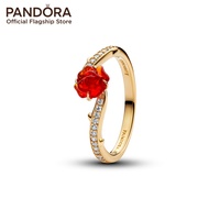 Pandora Disney Beauty and the Beast Enchanted Rose Ring