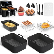 Ninja   AF400 &   AF500 Air Fryer Accessories Set Silicone Liner   Grill steaming rack silicone baki