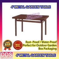 4' Garden Bench Coffee Table/ Metal Bench Table/Outdoor Bench Table /Garden Bench/Meja Taman/Meja Ou