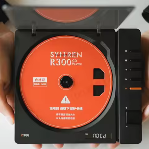 New Syitren R300 CD Player Bluetooth 5.3/Mini Bluetooth Speaker N100 Home Portable Wireless Small Au