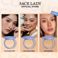 SACE LADY Compact Powder Lasting Waterproof Setting Powder Oil Control Matte Flawless Face Pressed P