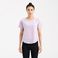 KALENJI Women's Quick Dry Cool Running T-shirt RUN DRY+ - Light Purple