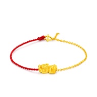 CHOW TAI FOOK 999 Pure Gold Pi Xiu Pendant with Bracelet - R22350
