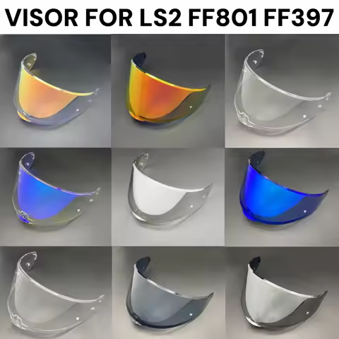 LS2 FF397 FF801 Motorcycle Helmet Visor Clear Dark Smoke Multicolour Silver Shield Vizard Suitable f