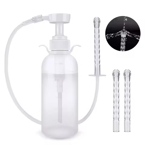 300/600ML Vaginal Cleanser Anal Cleansing Syringe Female Vaginal Washing Enema Reusable Health Care