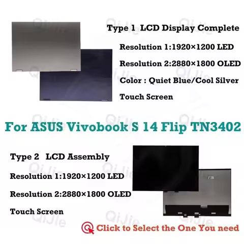 TN3402 TN3402Q TN3402QA TN3402YA touch assembly for asus Vivobook S 14 Flip 14.0'' LCD Touch Screen 