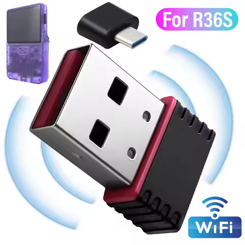 For R36S Game Console RTL8188 USB Wireless Network Small Card Type C OTG Adapters for R36S/R36H Game