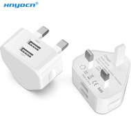 Mobile Phone Charger USB UK 3-Pin Adjustable 5V 1A Universal Travel Charging Head USB Power Adapter