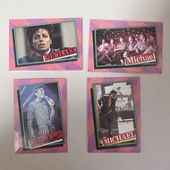 4張 Topps Michael Jackson 1984 收藏卡小卡