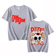 Halloween New Anime Dandadan Skeleton Wealth Cat Printed T Shirt Women Men Teens Fashion Hip Hop Har