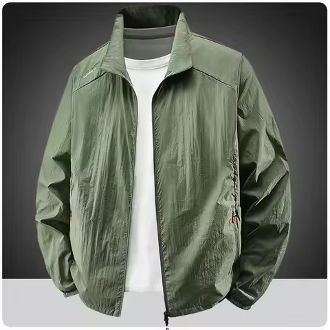 Summer Quick Drying Breathable Jacket Men Outdoor Ultra Thin Sunscreen Casual Skin Coats Fishing Cli