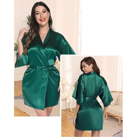 Women's Sleeping Robe New Women's Sleeping Robe Home Clothes Sleeping Bridal Morning Robe Ding Simul