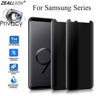 Zeallion 1Pcs 3D Curved Anti-spy Peeping Privacy Full Cover Tempered Glass For [Samsung Galaxy S8 S9