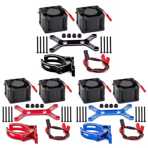 RC Car Metal Dual Cooling Fan 4985 1717 Motor Heat Sink for 1/5 Traxxas X-Maxx 6S 8S Arrma KRATON Ou