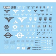 LOGO AEUG TITANS GUNDAM WATER DECAL MASTER DECAL