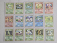 PTCG Pokemon 寶可夢 日版舊背 151張隻精靈 全套出售，齊全初代圖鑑 (Expansion Pack，Jungle，Fossils，Rocket) #噴火龍，比卡超，耿鬼，超夢，夢幻