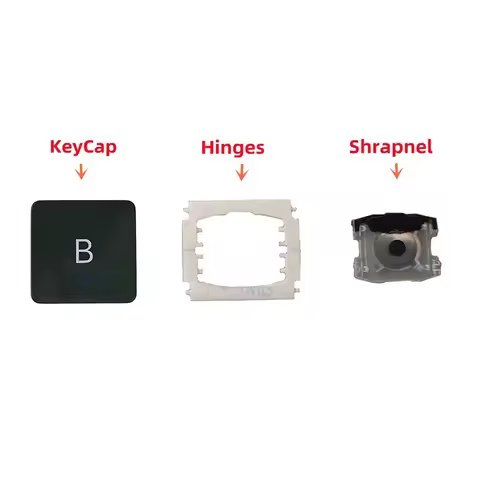 Replacement Individual B KeyCap Hinges and Shrapnel are Applicable for MacBook Pro A1534(2017)A1706 
