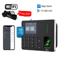 NGTeco Thumbprint Attendance Machine With APP for IOS Android For Small Company W3