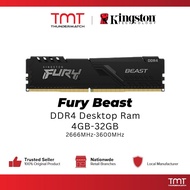 [TMT Official] Kingston Fury Beast DDR4 Desktop Ram DIMM (4GB/8GB/16GB/32GB) (2666MHz/3200MHz/3600MH