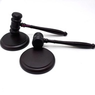 HARRIETT Judge Hammer, Wood Gavel Attorney Decorative Costume Sound Block, Simple Design Clear Loud 