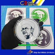 Tok Guru Nik Aziz Sticker Tampal Dalam / cs971
