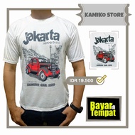 Kaos Jakarta Tempo Dulu / Kaos Jakarta Kota Wisata / Kaos Jakarta Monas Murah / Kaos Wisata Kota Jak