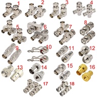 2 Pieces BNC Adapter Kits BNC Female to 2 Way 3 Way 4 Way Splitter Adapter RF Coaxial Connectors Han